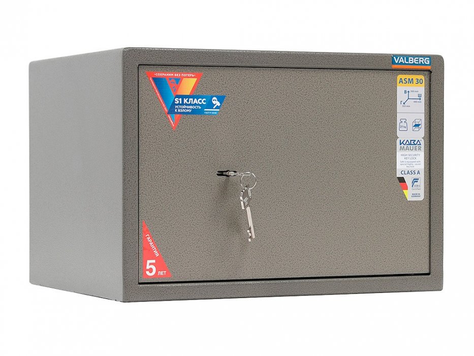 Офисный сейф &laquo;VALBERG ASM-30 KL&raquo; - вид 2